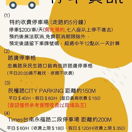 Chu'S Home類包棟家庭房#本國旅客須先匯款 تاينان المظهر الخارجي الصورة